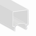 Zubeh�r f�r Profil LAMP30 V1+V2 - Abdeckung COVER63 opal+, U-Form, PMMA, 300cm
