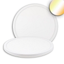 LED Deckenleuchte Slim400 PRO, IP44, rund, � 40cm, Up&Down, 25W 3000/4000/5000K (CCT Switch), wei� matt