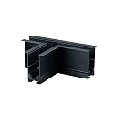 T-connector CORNER 90� HORIZONTAL - TRACK48 RECESSED isolated, mechanical, horizontal, black