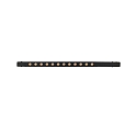 ISOLED LED Rasterleuchte LINE+ MINI ON-OFF f�r NV-Schienensystem TRACK 48, 34cm, 48V DC, CRi >90, UGR<19, 12W 4000K 36�, schwarz