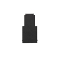 ISOLED Endkappe f�r TRACK48 (H50) Schiene, innenliegend, 2 St�ck, schwarz
