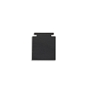 ISOLED Endkappe f�r TRACK48 FLAT (H25) Schiene, innenliegend, 2 St�ck, schwarz