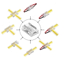 ISOLED Kontakt-Verbinder MULTI K3-205, max. 5A, f�r 2-polige IP20 Flexstripes mit Breite 5mm