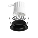 ISOLED LED Einbaustrahler BACK32, rund, 36�, 5W, 2700K, 320lm, IP20, dimmbar, schwarz