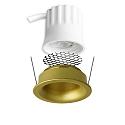 ISOLED recessed spotlight BACK32 round, set back IP20, gold dimmable