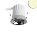 recessed spotlight BACK32 round, set back IP20, chrome dimmable