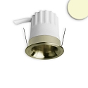 recessed spotlight BACK32 round, set back IP20, brass dimmable