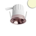 recessed spotlight BACK32 round, set back IP20, rose gold dimmable