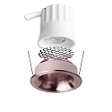 ISOLED recessed spotlight BACK32 round, set back IP20, rose gold dimmable