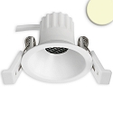 recessed spotlight BACK45 round, set back IP20, white dimmable
