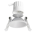 ISOLED recessed spotlight BACK45 round, set back IP20, white dimmable
