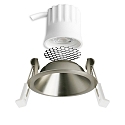 ISOLED LED Einbaustrahler BACK45, rund, 36�, 5W, 2700K, 320lm, IP20, dimmbar, nickel geb�rstet