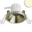 recessed spotlight BACK45 round, set back IP20, brass dimmable