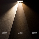 ISOLED LED Reflektorlampe SUNSET, MR11, 38�, 3,5W, 2200-3000K, 300lm, 24V, IP20, Dim-to-warm, schwarz