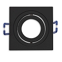 mounting frame MR11/GU10 MINI SPOT square, swivelling, black