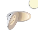 recessed luminaire SPHERE swivelling, rotatable IP54, white dimmable 10W 500lm 2700K CRI 90-100