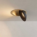 ISOLED recessed luminaire SPHERE swivelling, rotatable IP54, gold, black dimmable 10W 500lm 2700K CRI 90-100
