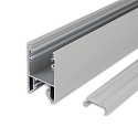 LED Leuchtenprofil HALON, mit einklickbarem K�hlstreifen, 200cm, silber