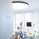 ISOLED ceiling luminaire DN1000 IP44, black dimmable