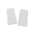 end cap TRACK48 FLAT H25 2 pcs., with cover, white