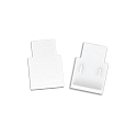 end cap TRACK48 FLAT H25 2 pcs., with cover, white