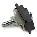 3-Phasen Befestigungs-Adapter ( CLASSIC + S1), IP20, M10 Gewinde, Schraube 55mm, mechanisch, Aluminium, isoliert, schwarz