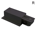 3-Phasen CLASSIC RECESSED � Seiten-Einspeisung, N-Leiter links, Schutzleiter rechts, IP20, Kunststoff, schwarz