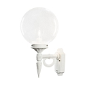 Konstsmide Wandleuchte ORION, E27 max. 60W, Wei�, Aluminium / Acrylglas klar
