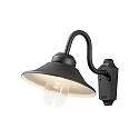 Konstsmide HighPower LED outdoor wall luminaire VEGA, 2W 3000K 700lm, black aluminium / clear glass