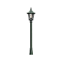 VIRGO Leuchtenkopf KLEIN, E27 max. 100W, Gr�n, Aluminium/ Rauch-Acrylglas