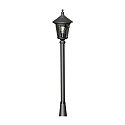 Konstsmide VIRGO Leuchtenkopf KLEIN, E27 max. 100W, Schwarz, Aluminium / Rauch-Acrylglas
