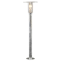 Path luminaire MODE, protected against vandalism, E27 max. 60W, galvanised steel, clear polycarbonate glass