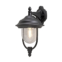 Konstsmide Au�en-Wandleuchte PARMA DOWN, E27 max. 75W, Schwarz, Aluminium / Acrylglas klar