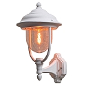 PARMA Au�en-Wandleuchte UP, E27 max. 75W, Wei�, Aluminium / Acrylglas klar