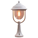 Sockelleuchte PARMA, E27 max. 75W, Wei�, Aluminium / Acrylglas klar