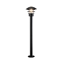 Konstsmide Wegeleuchte MODENA, E27 max. 60W, Schwarz, Aluminium / Klarglas