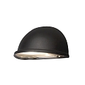 Konstsmide Wandleuchte TORINO, Breite 20cm, E14 max. 25W, Schwarz, Aluminium / Acrylglas
