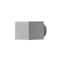 Konstsmide Au�en-Wandleuchte MODENA Square, Up/Down, G9 max. 25W, Grau, Aluminium / Klarglas