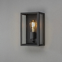 Konstsmide wall luminaire CARPI E27 IP44, black dimmable