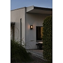 Konstsmide wall luminaire CARPI E27 IP44, black dimmable