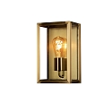 outdoor wall luminaire CARPI E27 IP44, brass dimmable