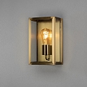 Konstsmide outdoor wall luminaire CARPI E27 IP44, brass dimmable