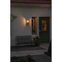 Konstsmide outdoor wall luminaire CARPI E27 IP44, brass dimmable