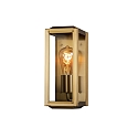 Konstsmide outdoor wall luminaire CARPI E27 IP44, brass dimmable