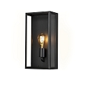wall luminaire CARPI E27 IP44, black dimmable