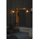 Konstsmide wall luminaire CARPI E27 IP44, black dimmable
