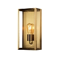 outdoor wall luminaire CARPI E27 IP44, brass dimmable