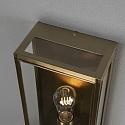 Konstsmide outdoor wall luminaire CARPI E27 IP44, brass dimmable