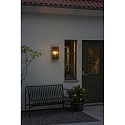 Konstsmide outdoor wall luminaire CARPI E27 IP44, brass dimmable