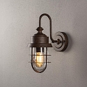 Konstsmide outdoor wall luminaire CERIGNOLA  E27 IP44, rust dimmable